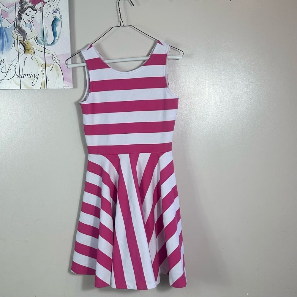 Polo by Ralph Lauren Pink and White Fit and Flare Dress